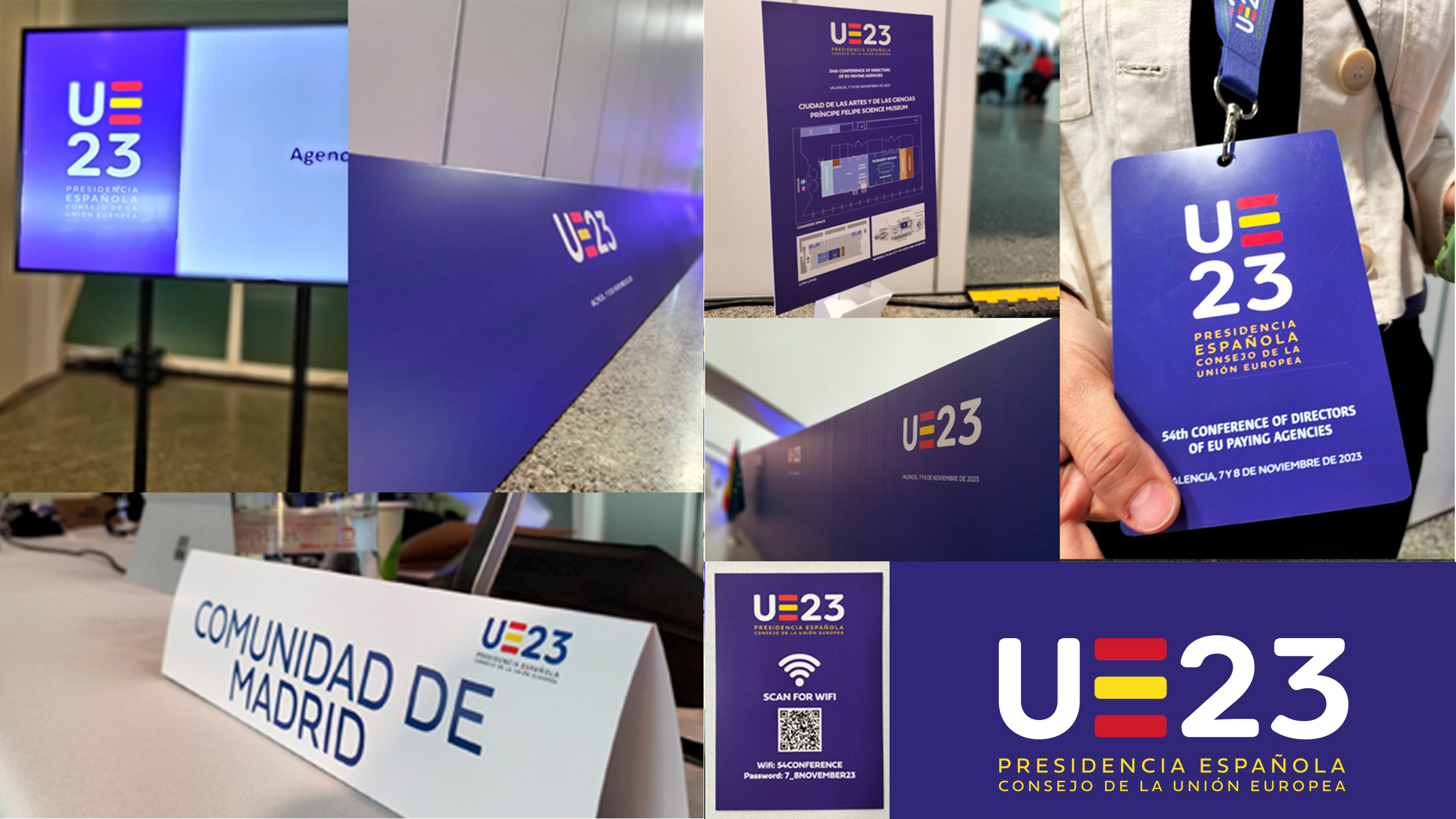 Diseño gráfico realizado para la 54º Conferencia sobre organismos pagadores de la UE