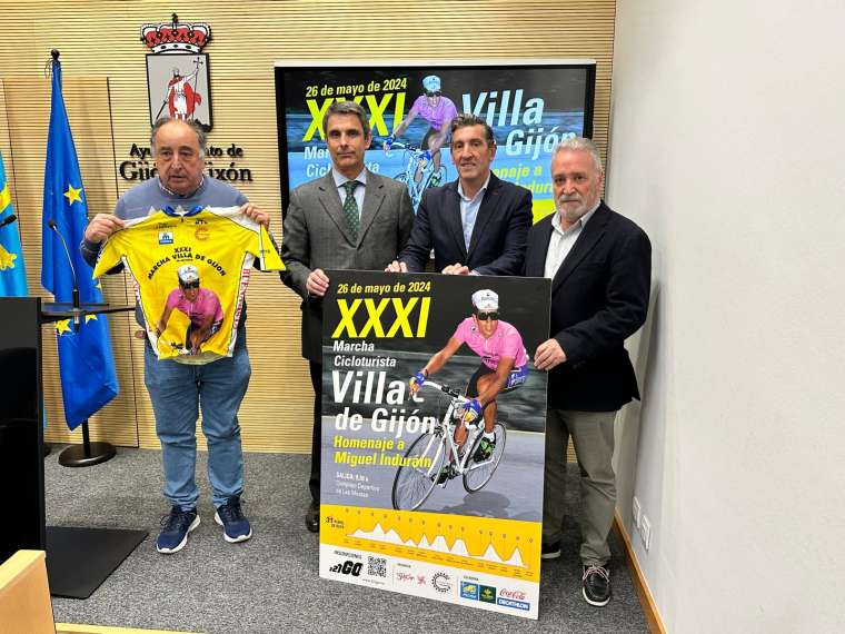 Sala de Prensa del Ayuntamiento de Gijon la XXXI Marcha Cicloturista Villa de Gijón. Impulsando la pasión por el ciclismo.