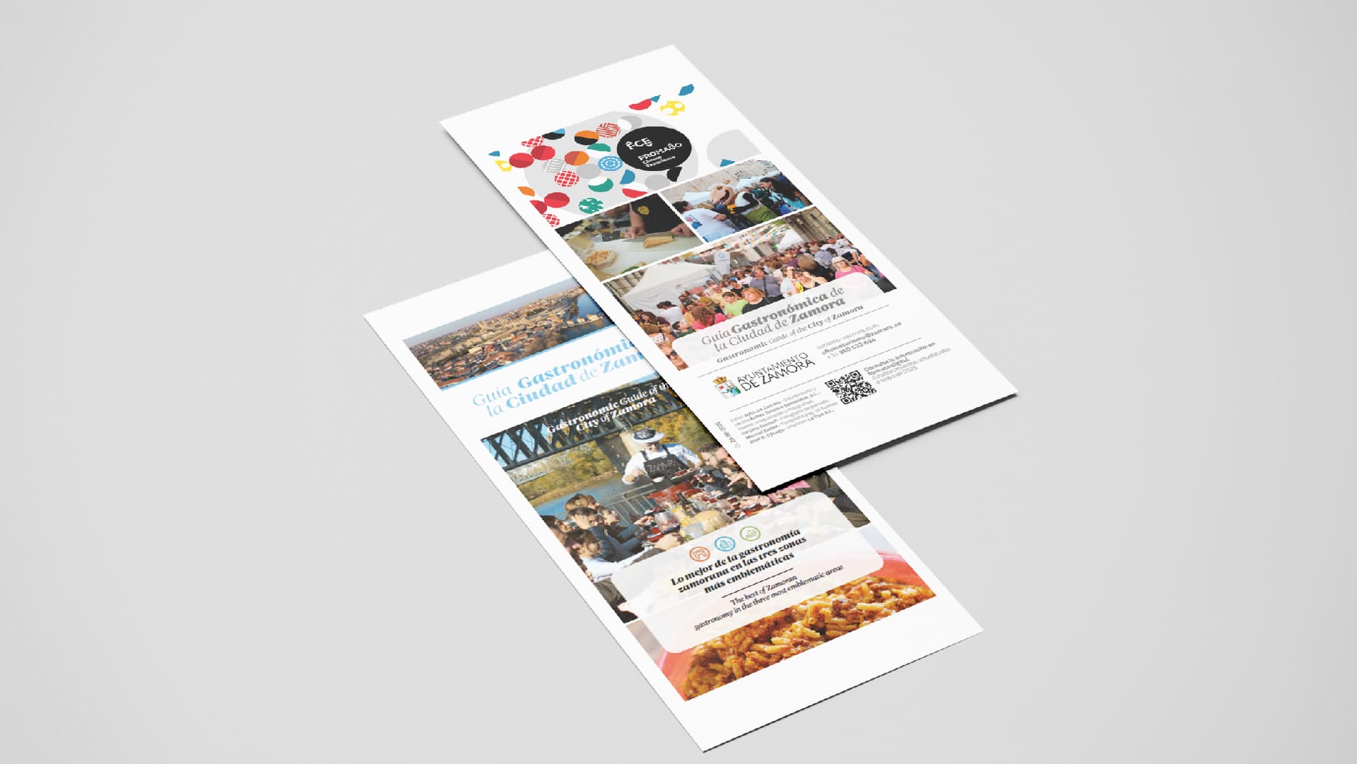 Diseño de folletos promocionales para jornadas gastronómicas y campañas de comunicación turística